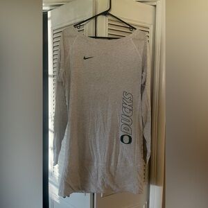 Nike Dri-FIT Heather Gray Oregon Long thin sweater